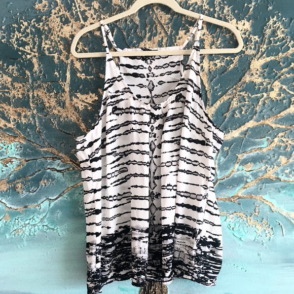 Animal print Top Soirée Black & White - Picture 4 of 5